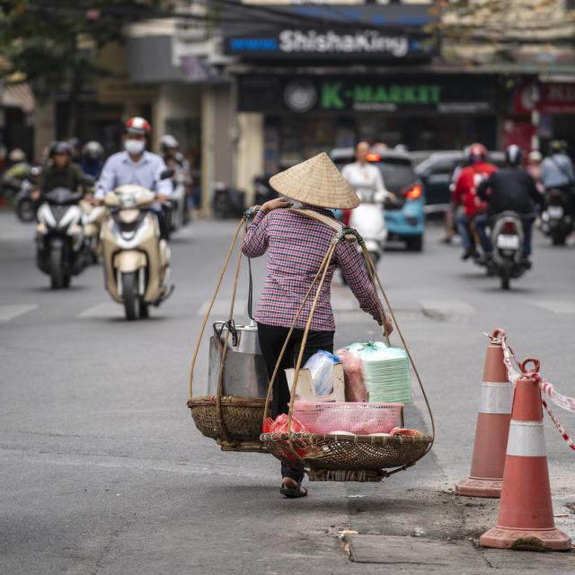 Street vendor in Vietnam