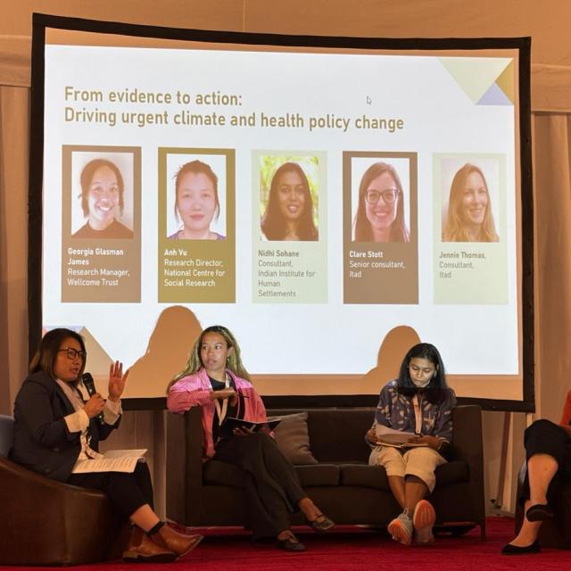 Anh speaking at a panel at CBA20, 2026 conference in Manila