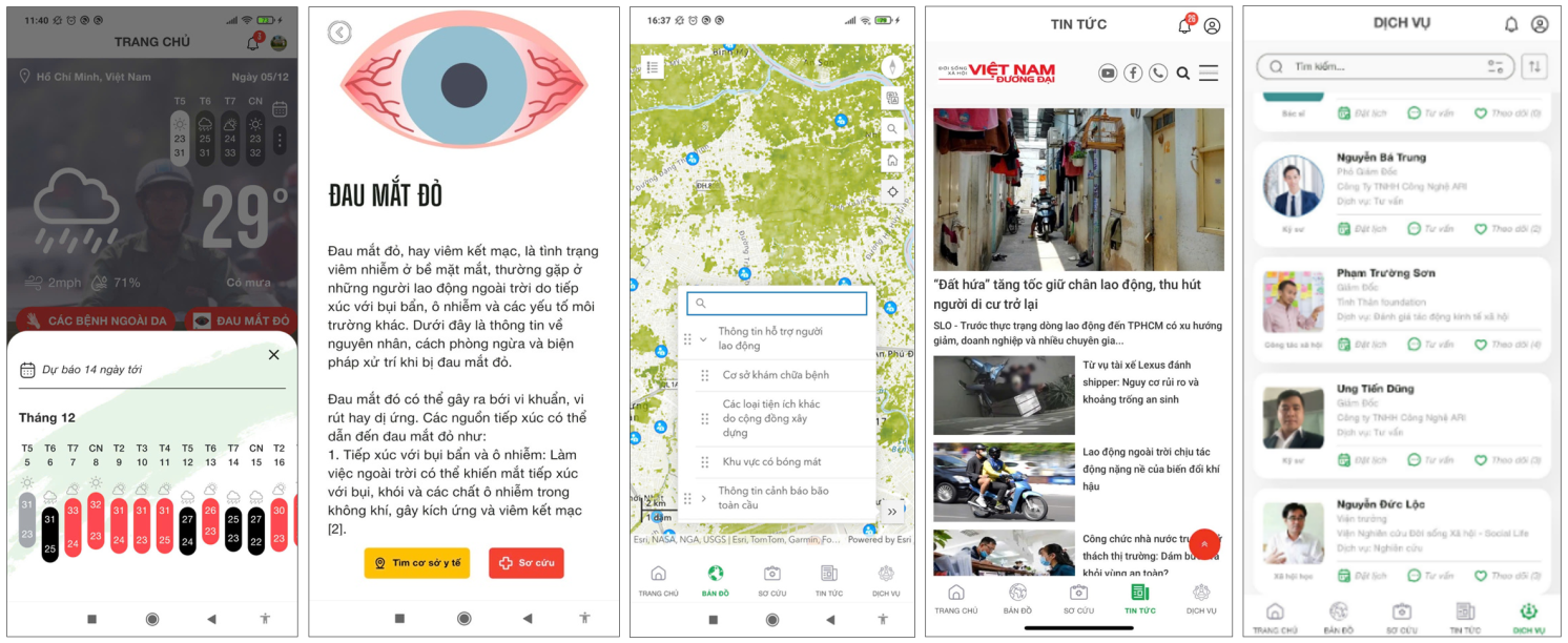 ICAN app screenshots